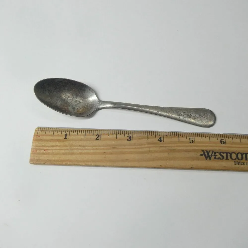 Thompson’s Restaurant Spoon Vintage Flatware Teaspoon Silverplate
